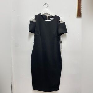 Calvin Klein Black Sleeve Dress Size 4 Women